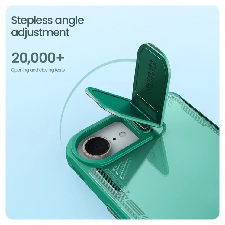 Защитный чехол NILLKIN Iceblade Prop для Apple iPhone 16e - Green: фото 13 из 17