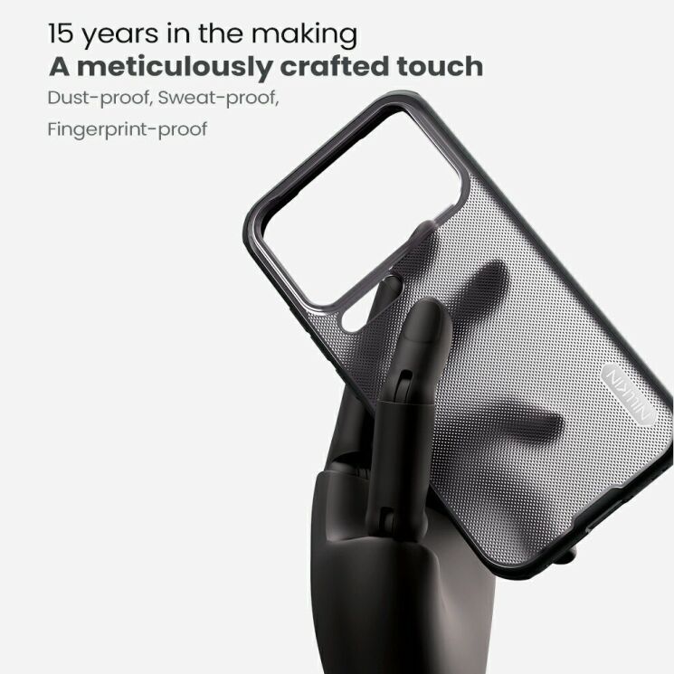 Защитный чехол NILLKIN Super Frosted Shield Pro для Xiaomi 17 Pro - Black (390709B) Защитный чехол NILLKIN Super Frosted Shield Pro для Xiaomi 17 Pro - Black: фото 8 из 14