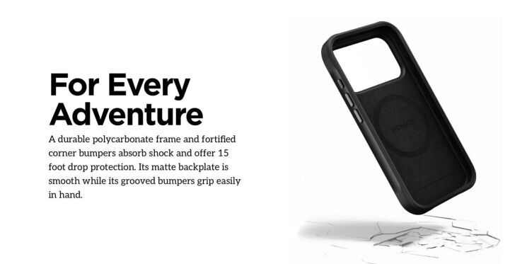 Защитный чехол Nomad Rugged Case для iPhone 17 Pro (NM014070858) - Ultra Orange: фото 8 из 13