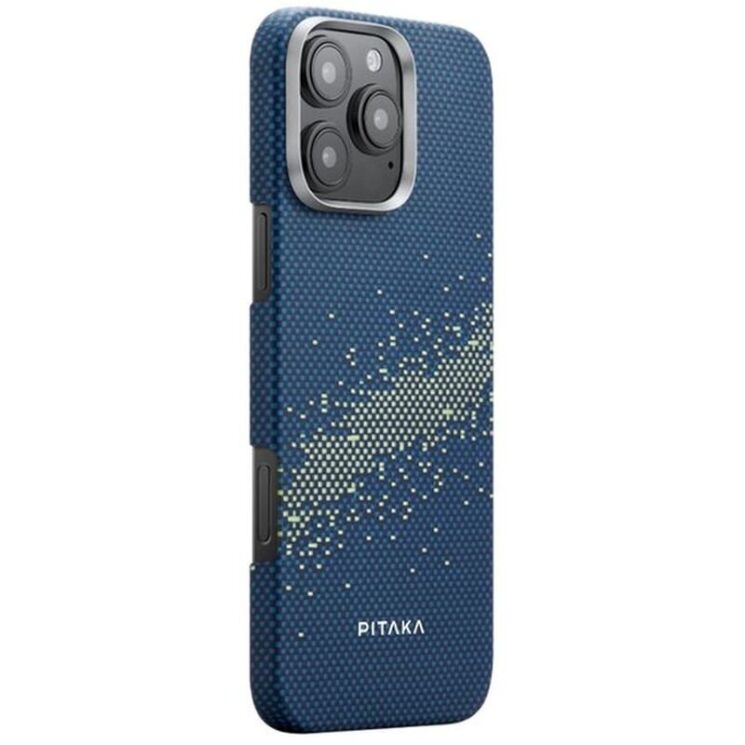 Защитный чехол Pitaka Tactile Woven Case StarPeak для Apple iPhone 16 Pro KI1601PMYG - Milky Way Galaxy: фото 2 из 11