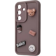 Защитный чехол Pretty Things Case для Samsung Galaxy S25 Plus (S936) - Brown / Bear: фото 1 из 6