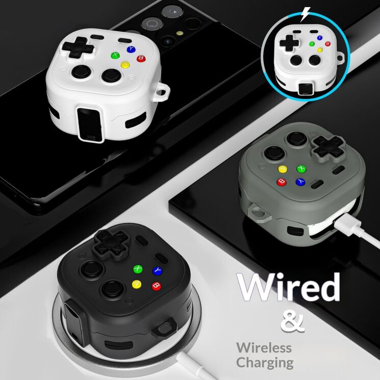 Защитный чехол Reframe Gaming Controller для Samsung Galaxy Buds 4 / Buds 4 Pro - Grey (407413H) Защитный чехол Reframe Gaming Controller для Samsung Galaxy Buds 4 / Buds 4 Pro - Grey: фото 8 из 9