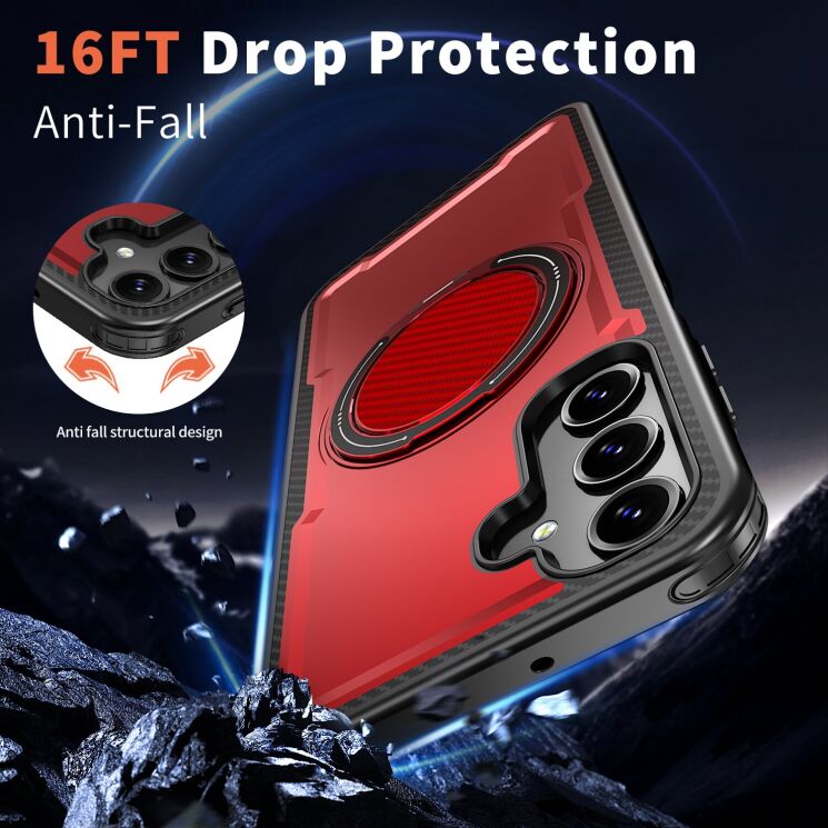 Захисний чохол Reframe Grip MagSafe для Samsung Galaxy A16 (A165) - Black: фото 3 з 6