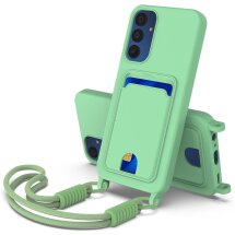 Защитный чехол Reframe Silicone Holder для Samsung Galaxy A35 (A356) - Green: фото 1 из 7