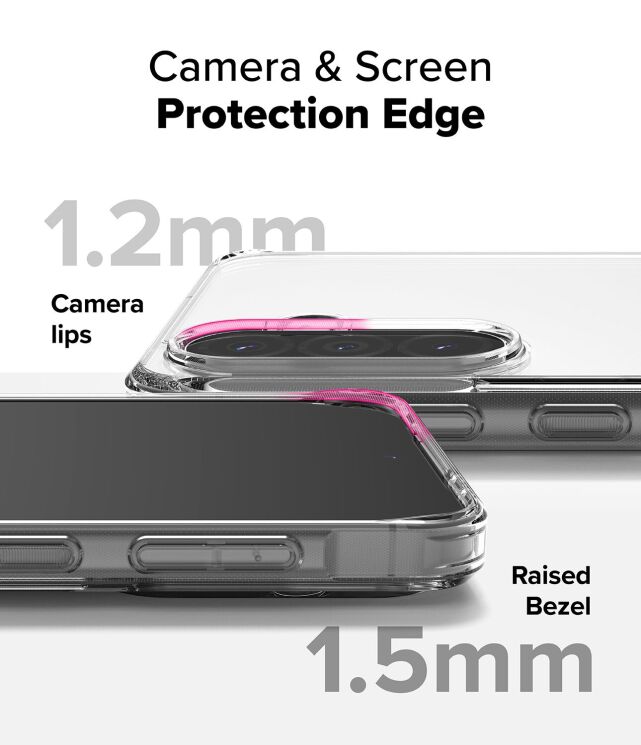 Защитный чехол Ringke Fusion для Samsung Galaxy A36 (A366) / A56 (A566) 8800293852063 - Clear: фото 6 из 11