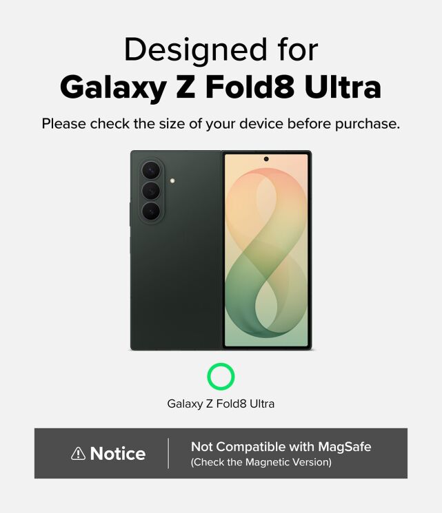 Защитный чехол Ringke Fusion (FF) для Samsung Galaxy Fold 8 Ultra (8800328819276) - Clear: фото 3 из 17