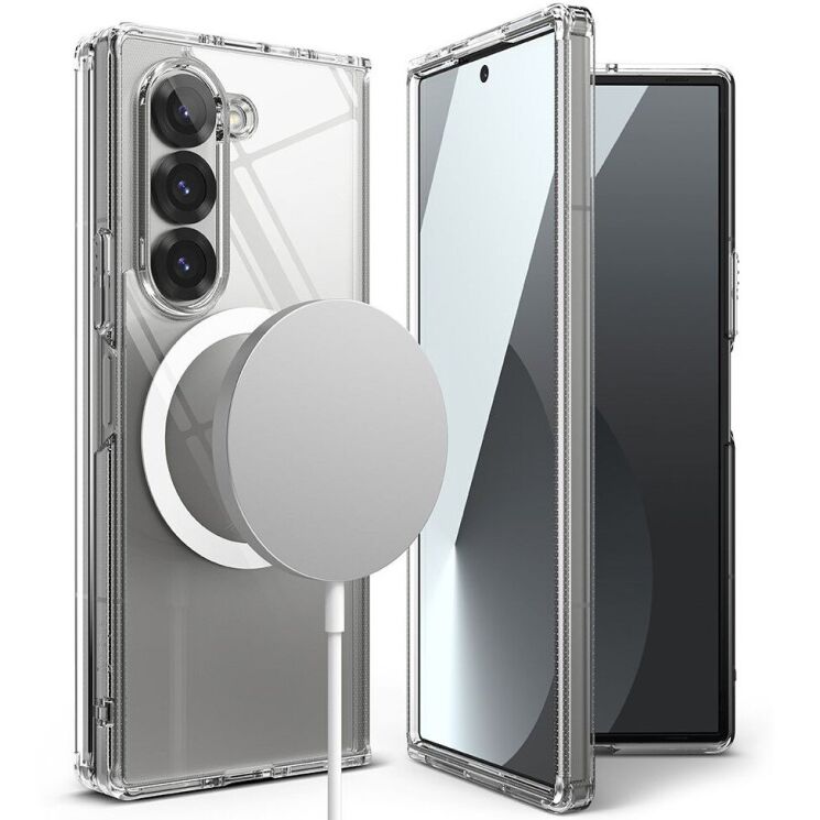 Защитный чехол Ringke Fusion Magnetic (FF) для Samsung Galaxy Fold 6 (8809961786969) - Clear: фото 2 из 23