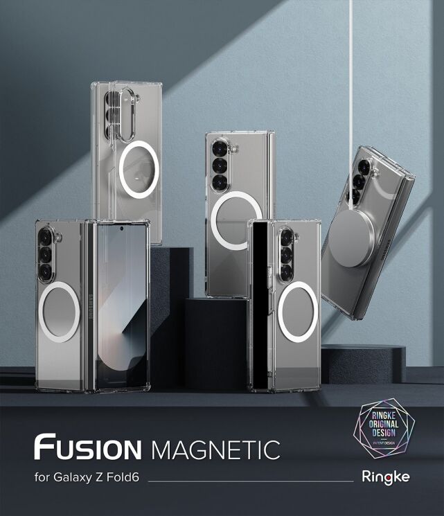 Защитный чехол Ringke Fusion Magnetic (FF) для Samsung Galaxy Fold 6 (8809961786969) - Clear: фото 6 из 23