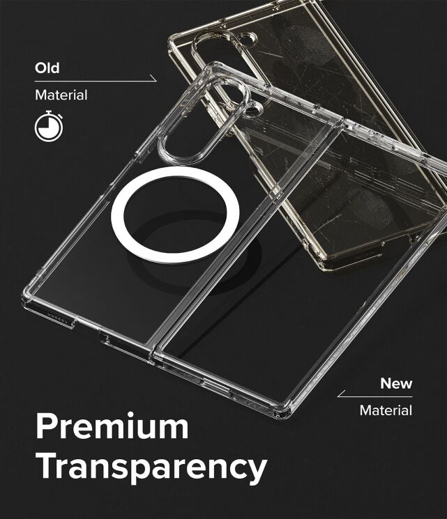 Защитный чехол Ringke Fusion Magnetic (FF) для Samsung Galaxy Fold 6 (8809961786969) - Clear: фото 12 из 23