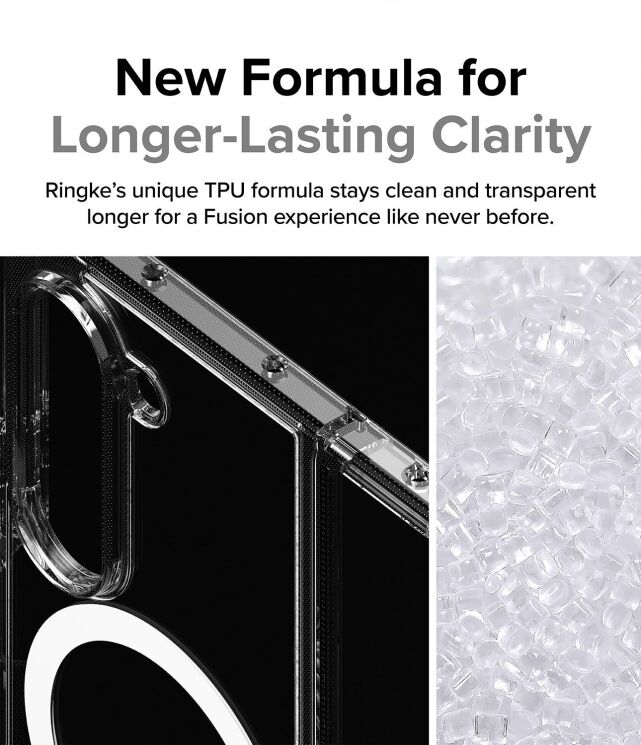 Защитный чехол Ringke Fusion Magnetic (FF) для Samsung Galaxy Fold 6 (8809961786969) - Clear: фото 11 из 23
