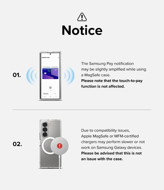 Защитный чехол Ringke Fusion Magnetic (FF) для Samsung Galaxy Fold 6 (8809961786969) - Clear: фото 23 из 23