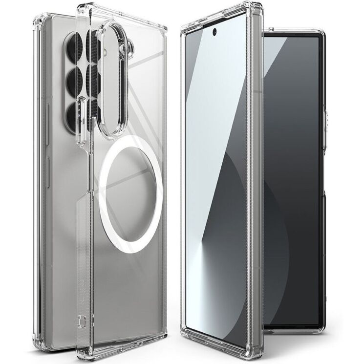 Защитный чехол Ringke Fusion Magnetic (FF) для Samsung Galaxy Fold 6 (8809961786969) - Clear: фото 3 из 23