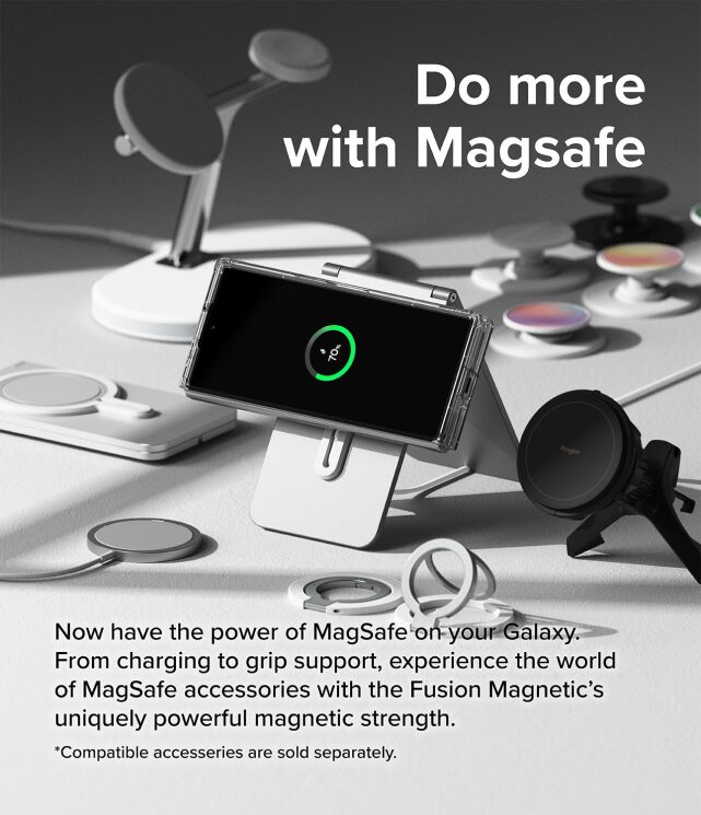 Защитный чехол Ringke Fusion Magnetic (FF) для Samsung Galaxy Fold 6 (8809961786969) - Clear: фото 8 из 23