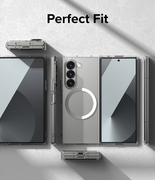 Защитный чехол Ringke Fusion Magnetic (FF) для Samsung Galaxy Fold 6 (8809961786969) - Clear: фото 16 из 23