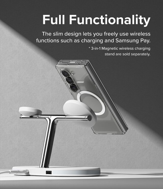 Защитный чехол Ringke Fusion Magnetic (FF) для Samsung Galaxy Fold 6 (8809961786969) - Clear: фото 14 из 23