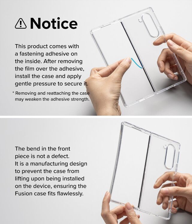 Защитный чехол Ringke Fusion Magnetic (FF) для Samsung Galaxy Fold 6 (8809961786969) - Clear: фото 22 из 23
