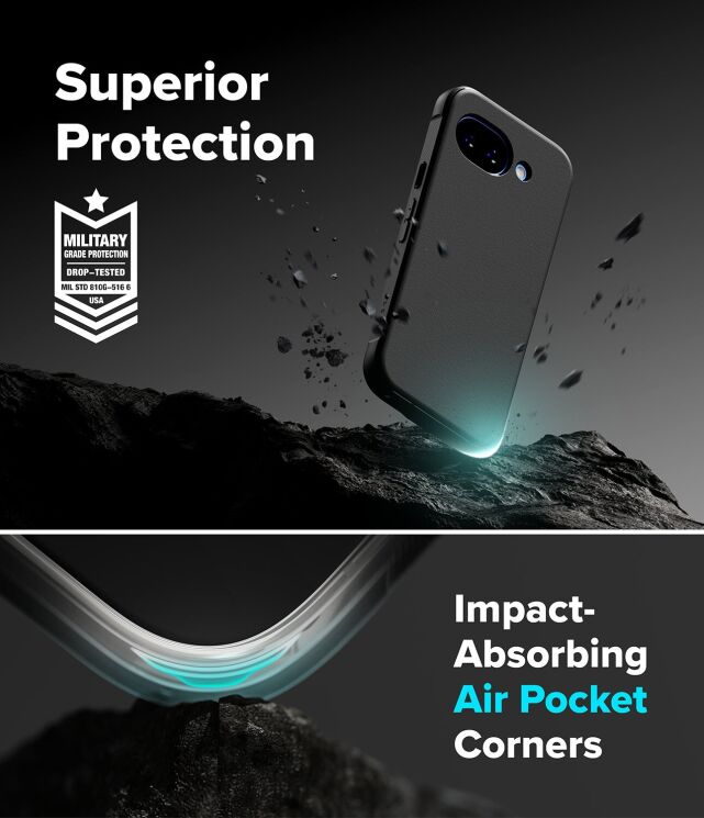 Защитный чехол Ringke Onyx Magnetic (FP) для Google Pixel 10a (8800328818415) - Black: фото 8 из 15