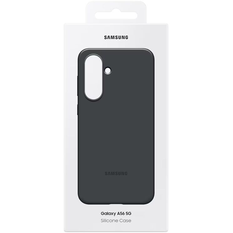 Захисний чохол Silicone Case для Samsung Galaxy A56 (A566) EF-PA566CBEGWW - Black: фото 6 з 6