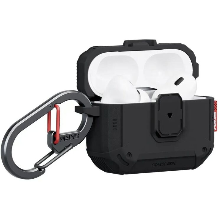 Захисний чохол SKINARMA MECHA LE для AirPods Pro 3 - BLACK: фото 2 з 6