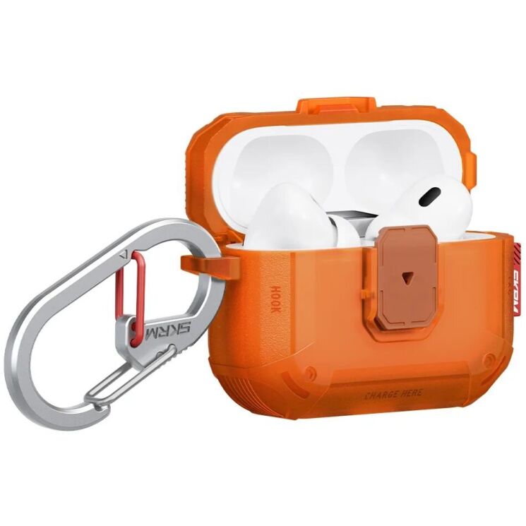 Защитный чехол SKINARMA MECHA LE для AirPods Pro 3 (SK-APP3MECLE-FORG) - Orange: фото 2 из 6