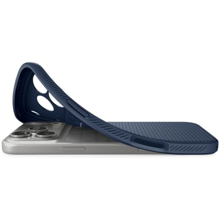 Захисний чохол Spigen Liquid Air для iPhone 18 Pro (ACS12150) - Navy Blue: фото 5 з 12