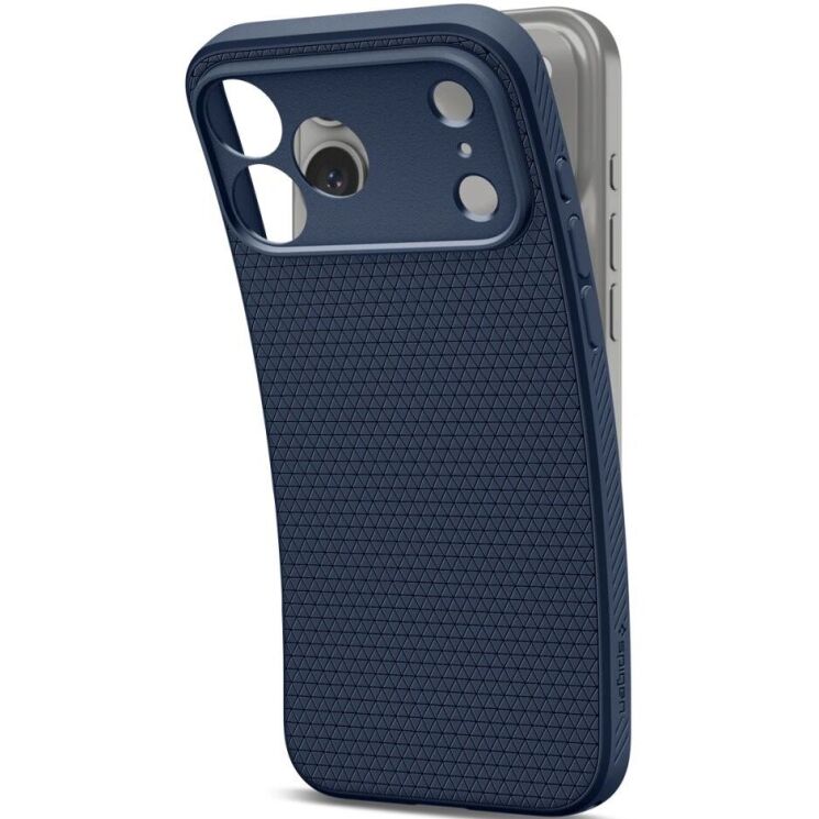 Захисний чохол Spigen Liquid Air для iPhone 18 Pro (ACS12150) - Navy Blue: фото 4 з 12