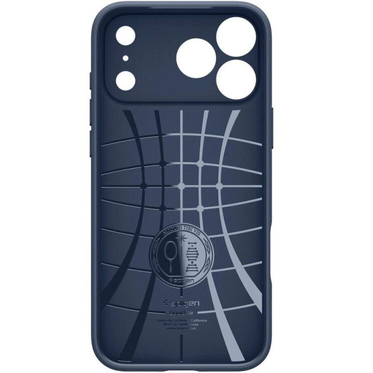 Захисний чохол Spigen Liquid Air для iPhone 18 Pro (ACS12150) - Navy Blue: фото 3 з 12