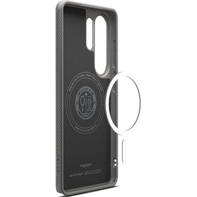 Захисний чохол Spigen Liquid Air (MagFit) для Samsung Galaxy S26 Ultra (S948) ACS10675 - Marble Grey: фото 4 з 16