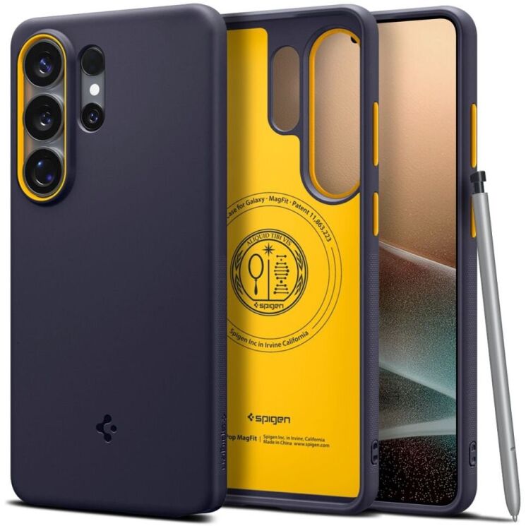 Защитный чехол Spigen Nano Pop (MagFit) для Samsung Galaxy S26 Ultra (S948) ACS11037 - Blueberry Navy: фото 1 из 14