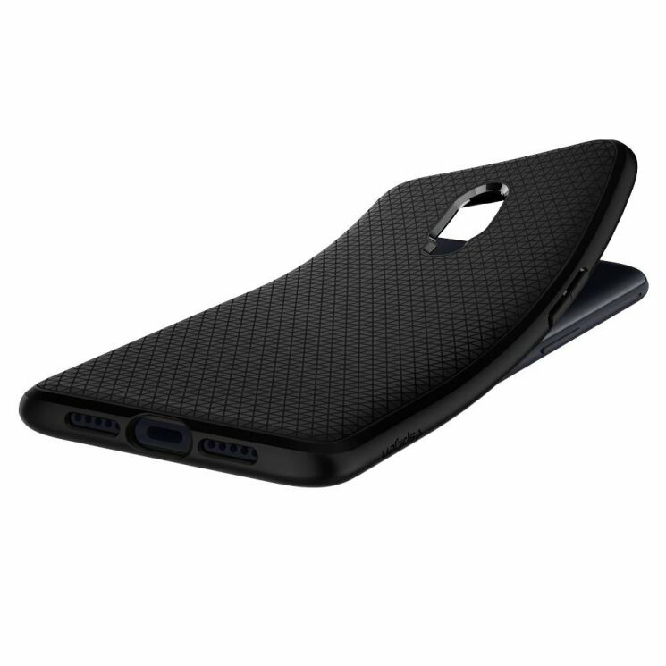 Защитный чехол Spigen (SGP) Liquid Air для OnePlus 6T - Black: фото 3 из 8