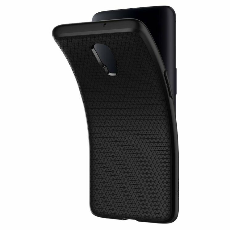 Защитный чехол Spigen (SGP) Liquid Air для OnePlus 6T - Black: фото 5 из 8