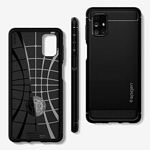 Защитный чехол Spigen (SGP) Rugged Armor для Samsung Galaxy M51 (M515) - Matte Black: фото 8 из 8