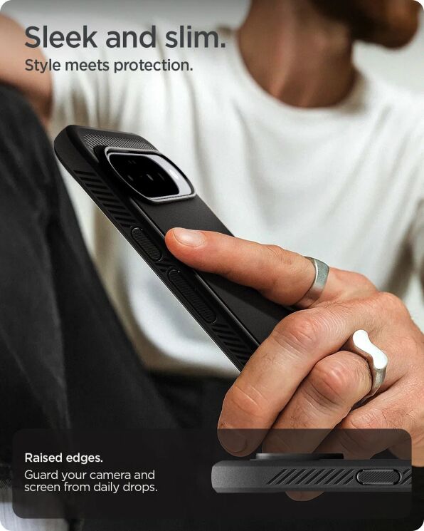 Захисний чохол Spigen (SGP) Rugged Armor (MagFit) для Google Pixel 10 / 10 Pro (ACS09698) - Black: фото 14 з 17