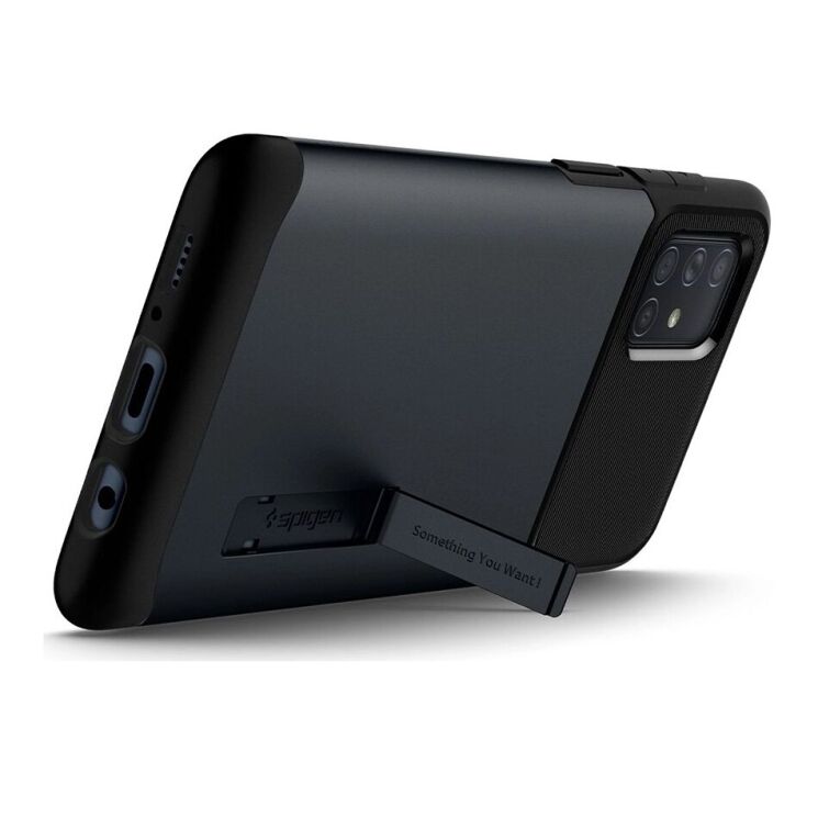 Захисний чохол Spigen (SGP) Slim Armor для Samsung Galaxy A71 (A715) - Metal Slate: фото 3 з 7