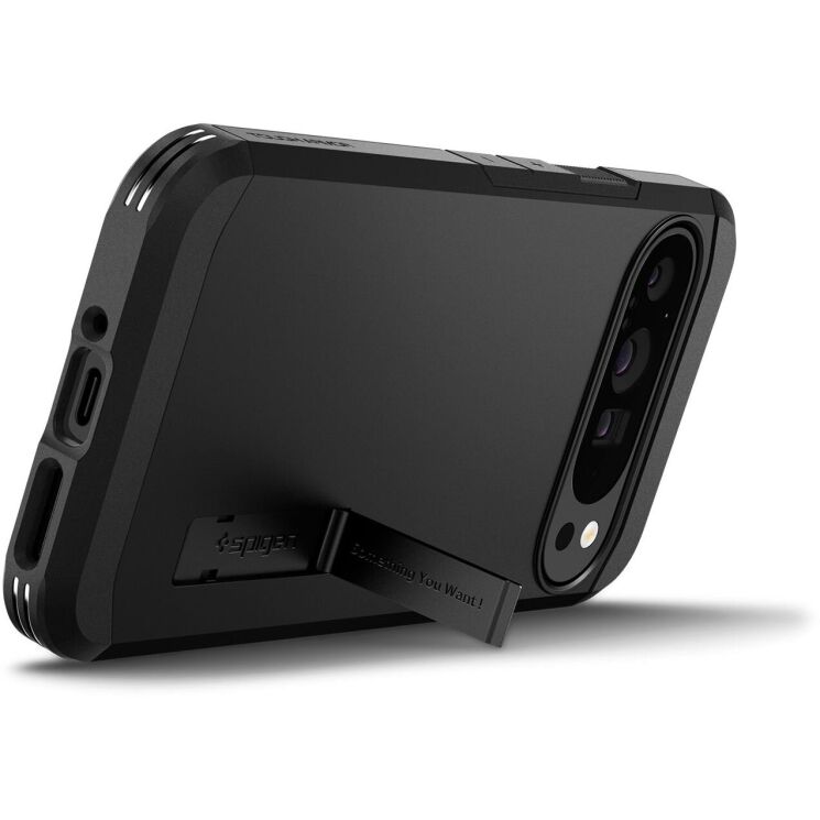 Защитный чехол Spigen (SGP) Tough Armor для Google Pixel 9 Pro XL - Black: фото 8 из 16