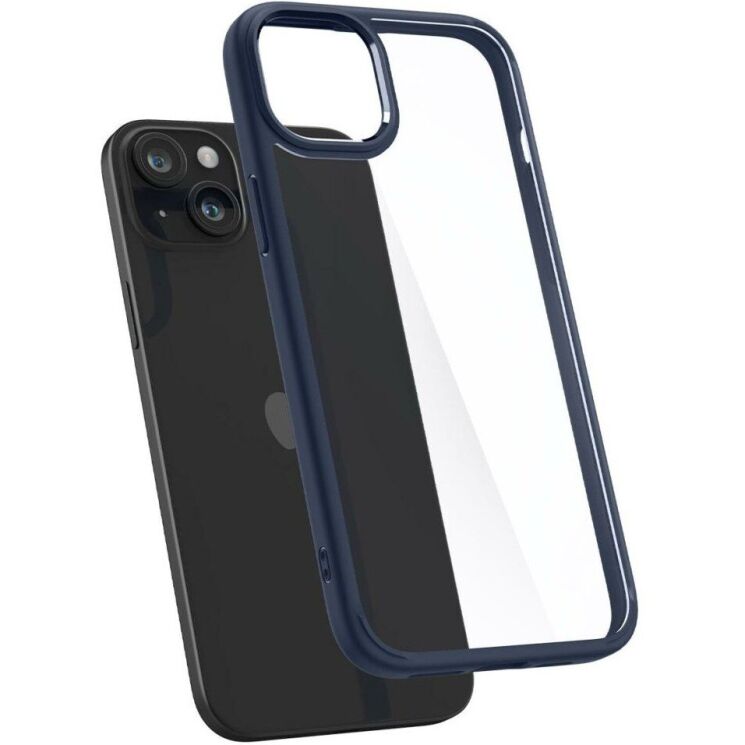 Защитный чехол Spigen (SGP) Ultra Hybrid для Apple iPhone 15 Plus - Navy Blue: фото 2 из 14