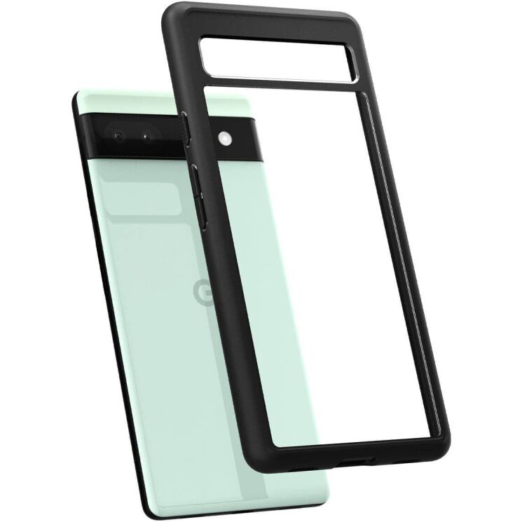 Защитный чехол Spigen (SGP) Ultra Hybrid для Google Pixel 6a - Black: фото 4 из 14