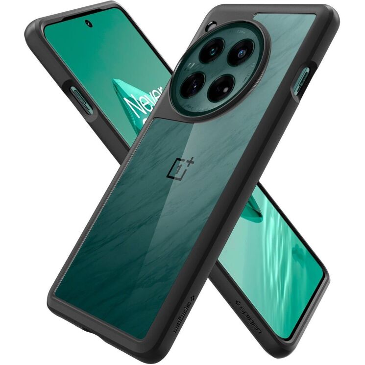 Захисний чохол Spigen (SGP) Ultra Hybrid для OnePlus 12 (ACS07378) - Matte Black: фото 3 з 13