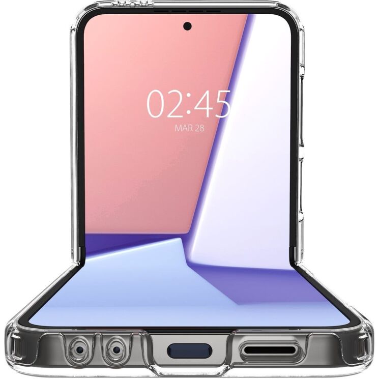 Захисний чохол Spigen (SGP) Ultra Hybrid Pro (FF) для Samsung Galaxy Flip 6 - Crystal Clear: фото 7 з 18