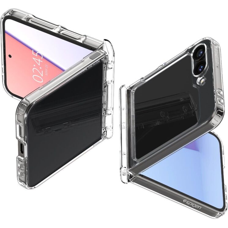Захисний чохол Spigen (SGP) Ultra Hybrid Pro (FF) для Samsung Galaxy Flip 6 - Crystal Clear: фото 1 з 18