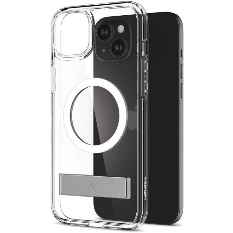 Захисний чохол Spigen Slim Armor Essential S (MagFit) для iPhone 15 (ACS06487) - Crystal Clear: фото 2 з 4