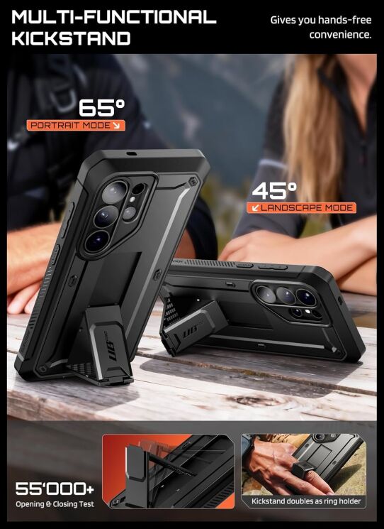 Защитный чехол Supcase Unicorn Beetle Pro Set для Samsung Galaxy S26 Ultra (S948) 843439160729 - Black: фото 7 из 9