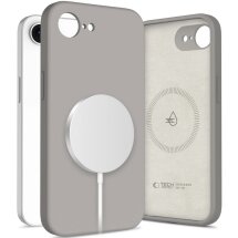 Защитный чехол Tech-Protect Liquid Silicone MagSafe для Apple iPhone 16e - Stone Grey: фото 1 из 4