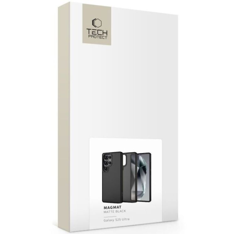 Захисний чохол Tech-Protect Magmat для Samsung Galaxy S25 Ultra (S938) - Matte Black: фото 2 з 5
