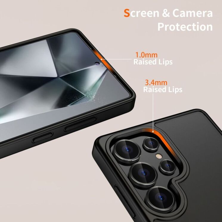 Захисний чохол Tech-Protect Magmat для Samsung Galaxy S25 Ultra (S938) - Matte Black: фото 4 з 5
