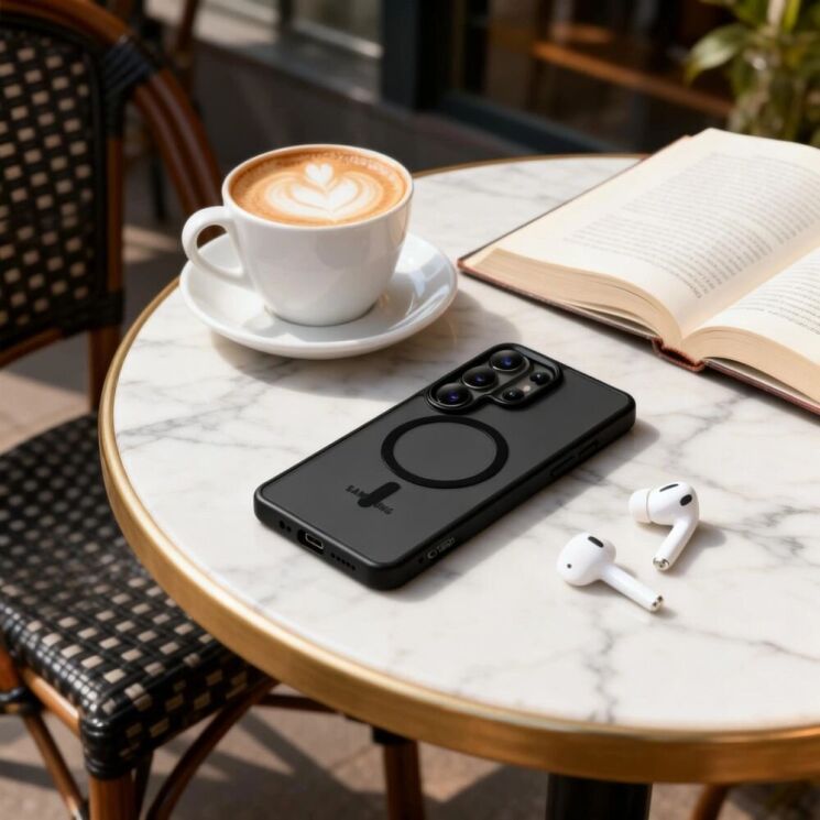 Защитный чехол Tech-Protect Magmat MagSafe для Samsung Galaxy S26 Ultra (S948) - Matte Black: фото 5 из 8