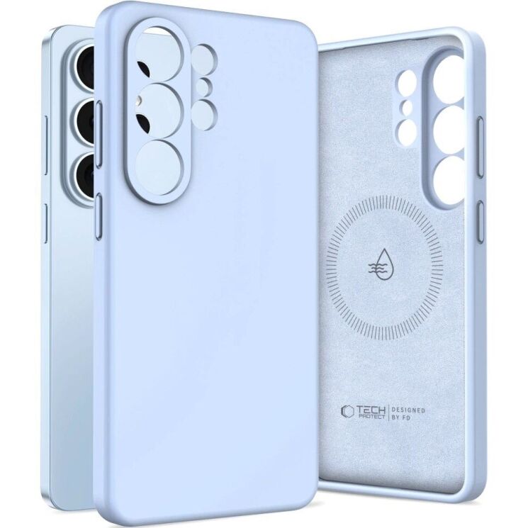 Защитный чехол Tech-Protect Silicone MagSafe для Samsung Galaxy S26 Ultra (S948) - Sky Blue: фото 2 из 10