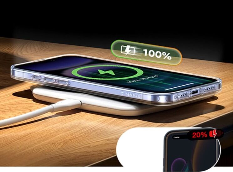 Захисний чохол TORRAS Sparka MagSafe для Apple iPhone 16 Pro - Transparent: фото 10 з 13