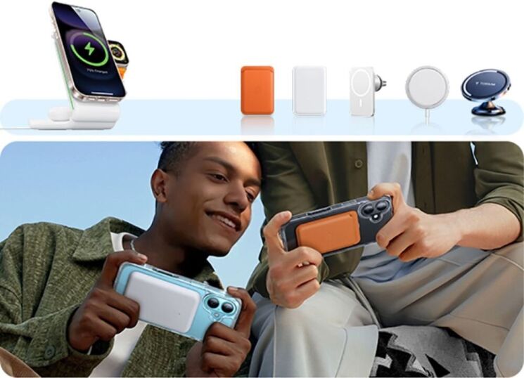Захисний чохол TORRAS Sparka MagSafe для Apple iPhone 16 Pro - Transparent: фото 9 з 13