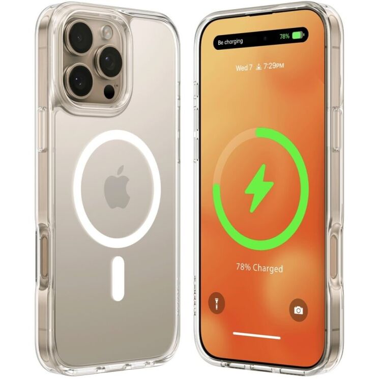 Захисний чохол TORRAS Sparka MagSafe для Apple iPhone 16 Pro - Transparent: фото 1 з 13